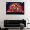 1 panel galaxy superheroes canvas art