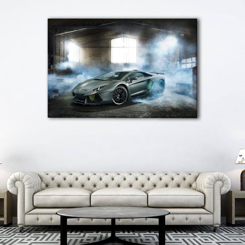 1 panel lamborghini aventador canvas art