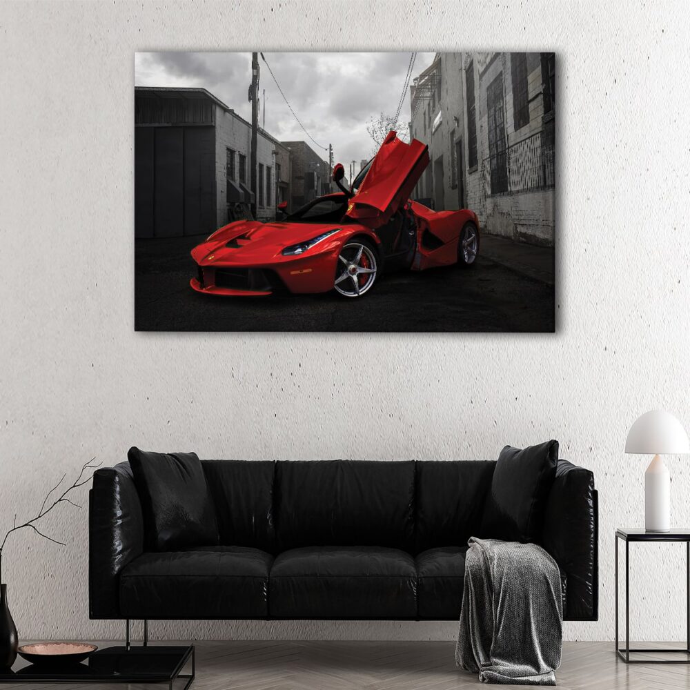1 panel red ferrari canvas art