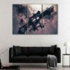 3 panels ar 15 rifle canvas art