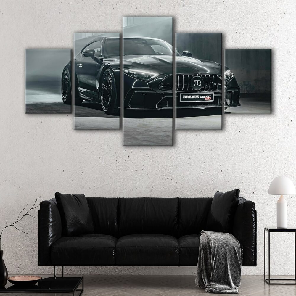 5 panels brabus rocket gts canvas art