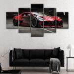 5 panels bugatti divo canvas art