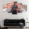 5 panels captain america painting canvas art