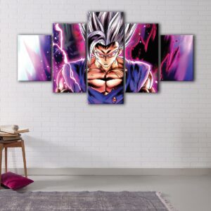 5 panels gohan beast canvas art
