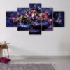 5 panels guardians of the galaxy canvas art