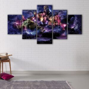 5 panels guardians of the galaxy canvas art