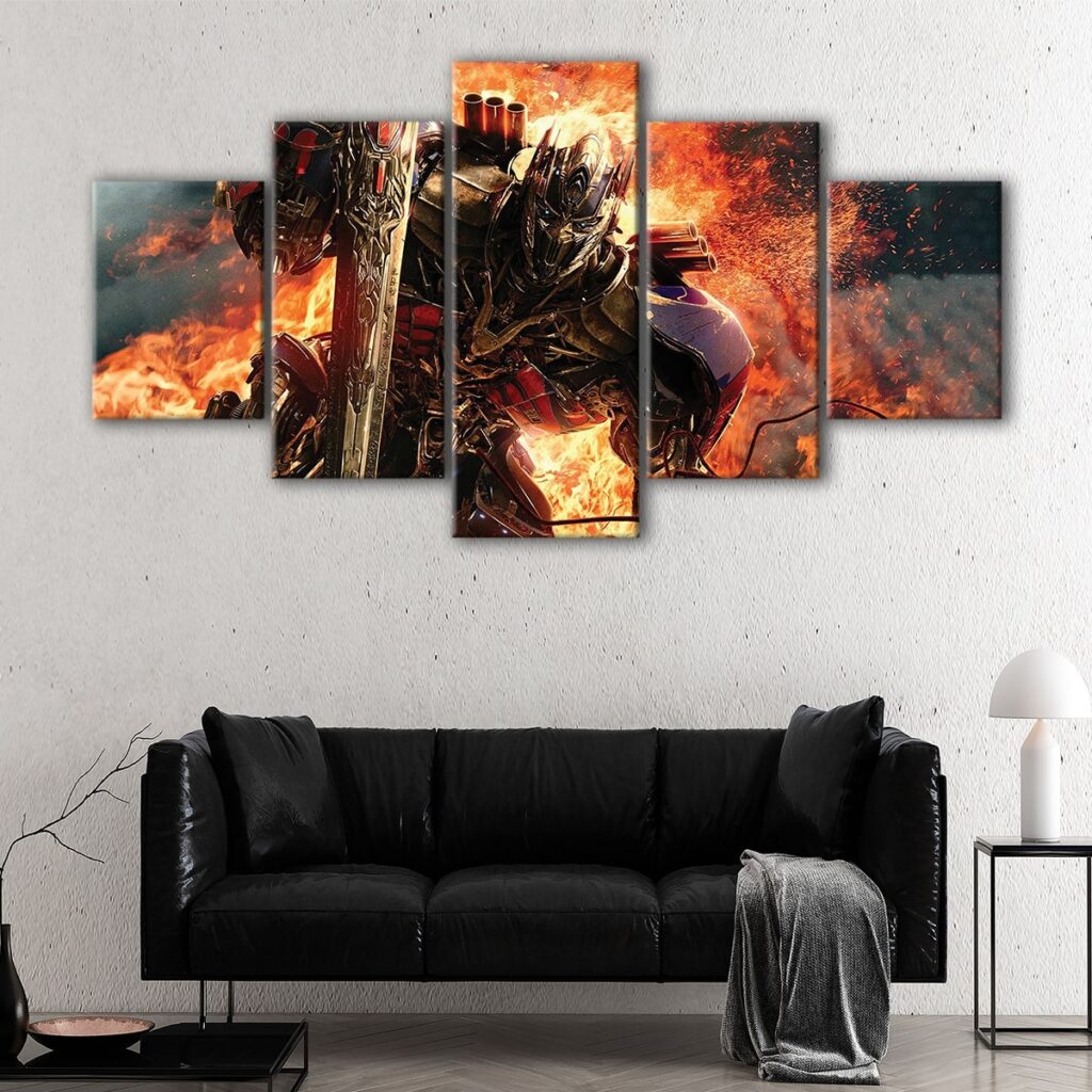 Optimus Prime in Fire