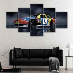 5 panels toyota camry nascar canvas art