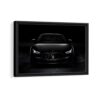black maserati framed canvas black frame