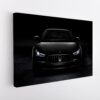 black maserati stretched canvas