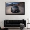 black mclaren artura floating frame canvas