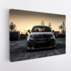 black mercedes amg stretched canvas