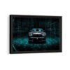 black rolls royce framed canvas black frame