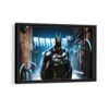 bruce wayne framed canvas black frame