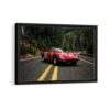 ferrari 250 gto framed canvas black frame