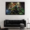 fortnite ninja turtles floating frame canvas