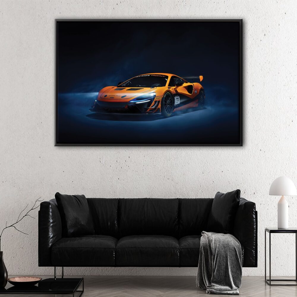 furious mclaren artura floating frame canvas