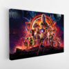 galaxy superheroes stretched canvas