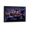 guardians of the galaxy framed canvas black frame