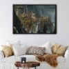 hobbit rivendell floating frame canvas
