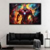 iron man abstract floating frame canvas