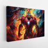 iron man abstract stretched canvas