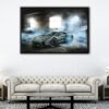 lamborghini aventador floating frame canvas