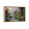 nature s paradise framed canvas natural beige-min