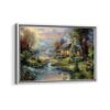 nature s paradise framed canvas white frame-min