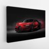 red bugatti chiron stretched canvas