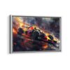 red bull racing f1 framed canvas white frame