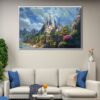 royal alinor castle floating frame canvas