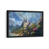royal alinor castle framed canvas black frame