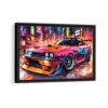 tokyo drift framed canvas black frame