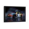 toyota camry nascar framed canvas black frame