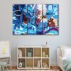 3 panels luffy vs kaido one canvas art