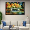 white bridge floating frame canvas
