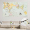 Classic AuthaGraph Push Pin World Map rolled