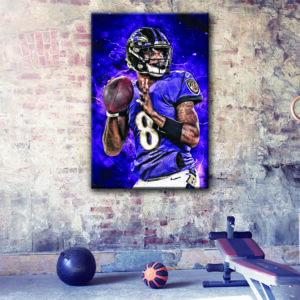 1 panel lamar jackson canvas art
