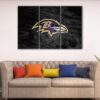 3 panels baltimore ravens canvas art
