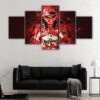 5 panels michael schumacher canvas art
