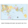 AuthaGraph Push Pin World Map – Colorful Edition No Quote