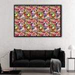 aesthetic collage floating frame canvas