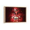michael schumacher framed canvas natural beige