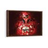 michael schumacher framed canvas walnut brown