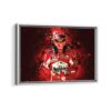 michael schumacher framed canvas white frame