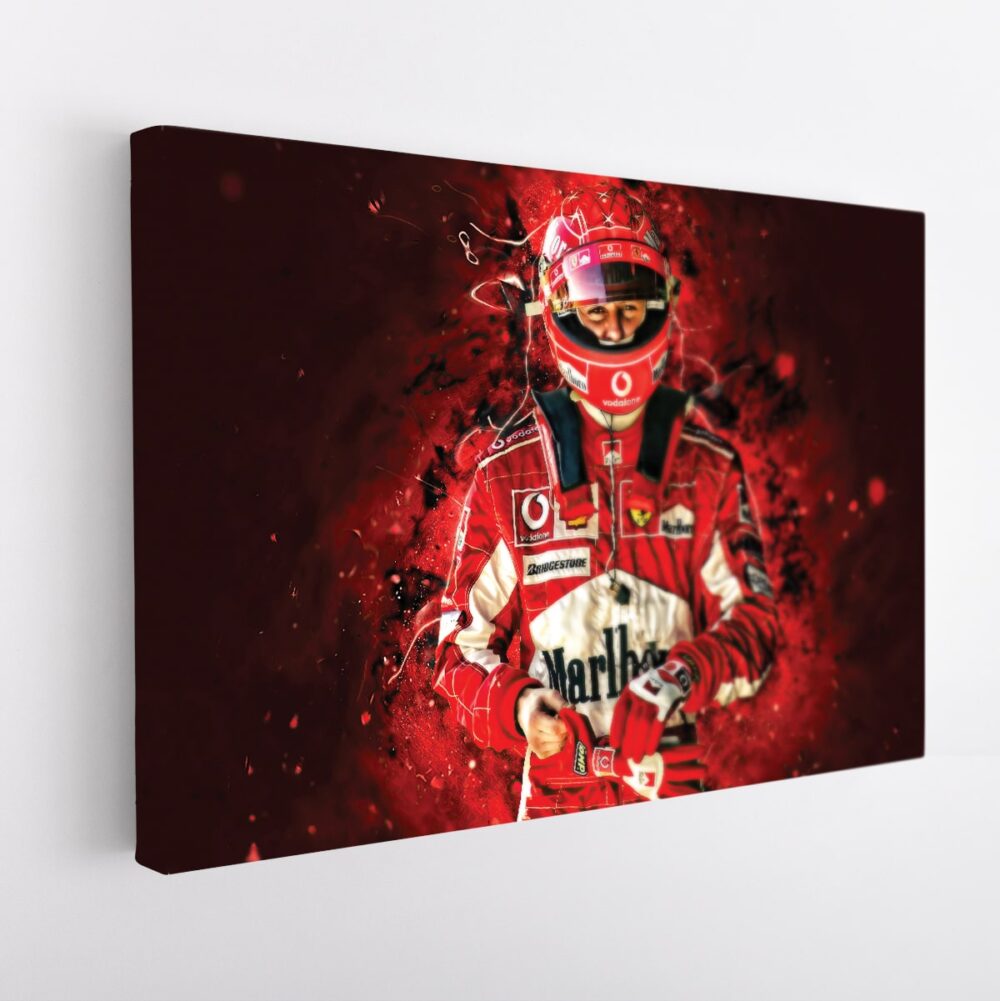 michael schumacher stretched canvas