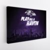 play like a raven stretched canvas