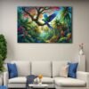 1 panel forest paradise canvas art