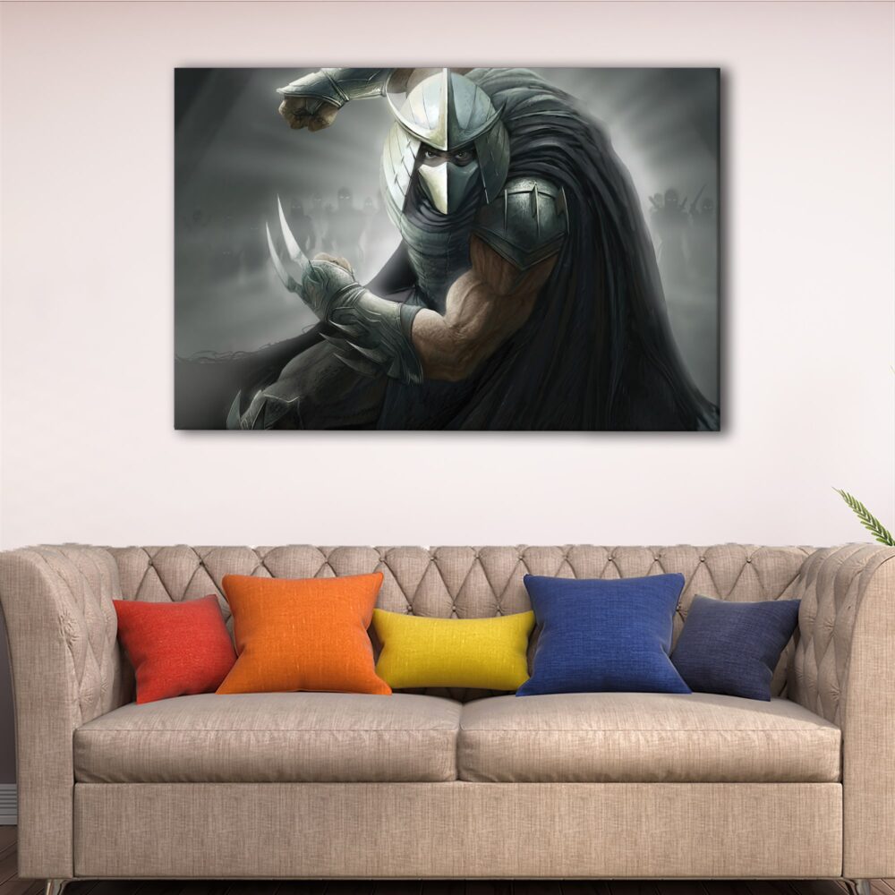 1 panel shredder canvas art